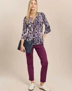 Shirt mit Paisley-Druck und Rundhals