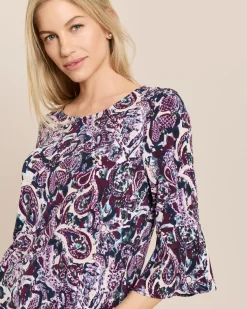 Shirt mit Paisley-Druck und Rundhals