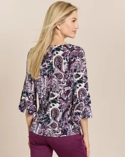 Shirt mit Paisley-Druck und Rundhals
