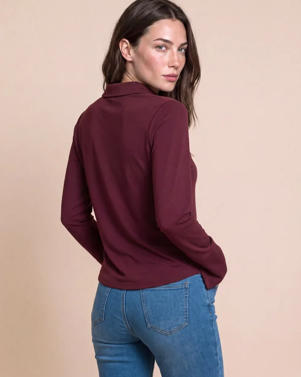 Shirt mit Polokragen