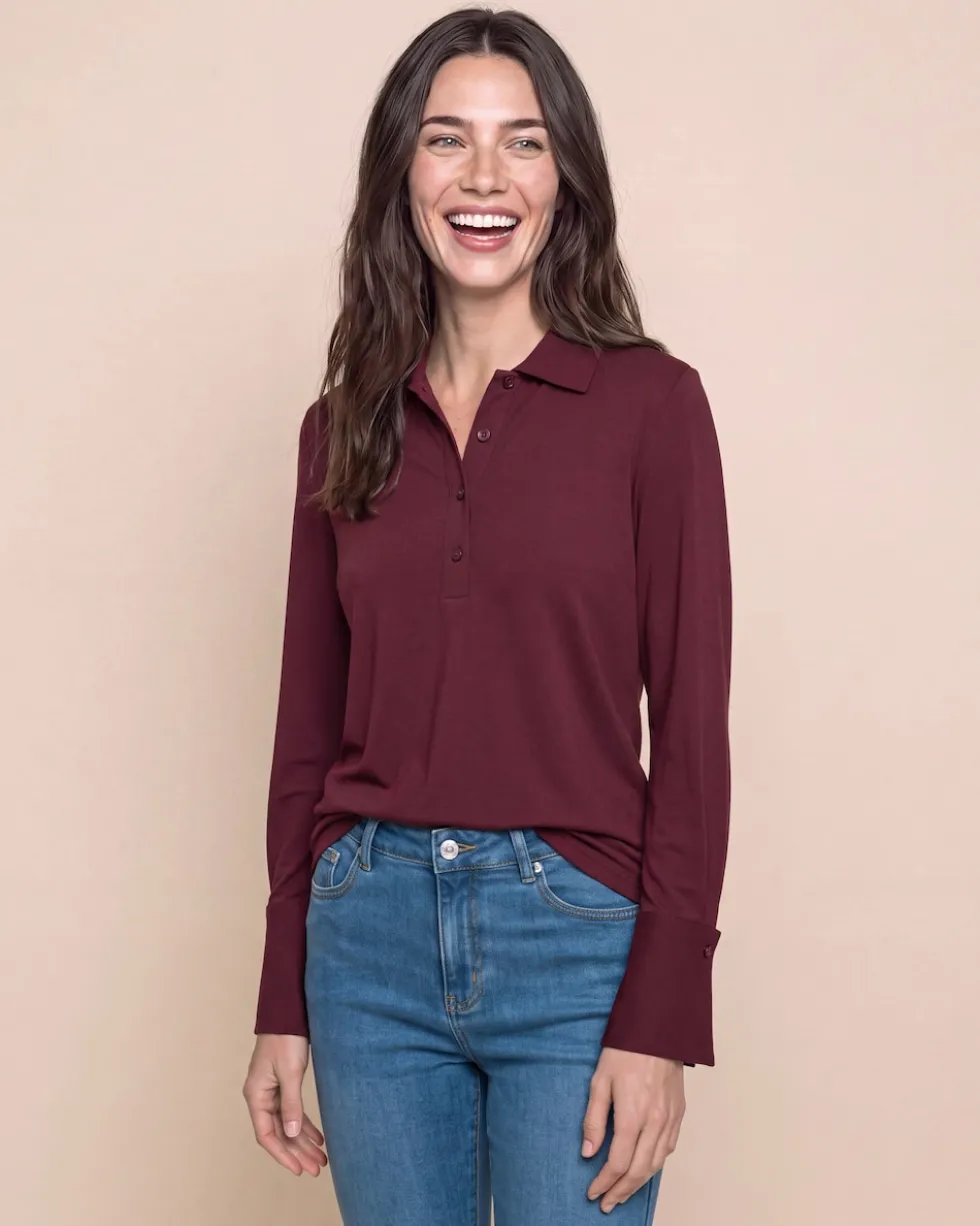Shirt mit Polokragen