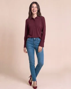 Shirt mit Polokragen