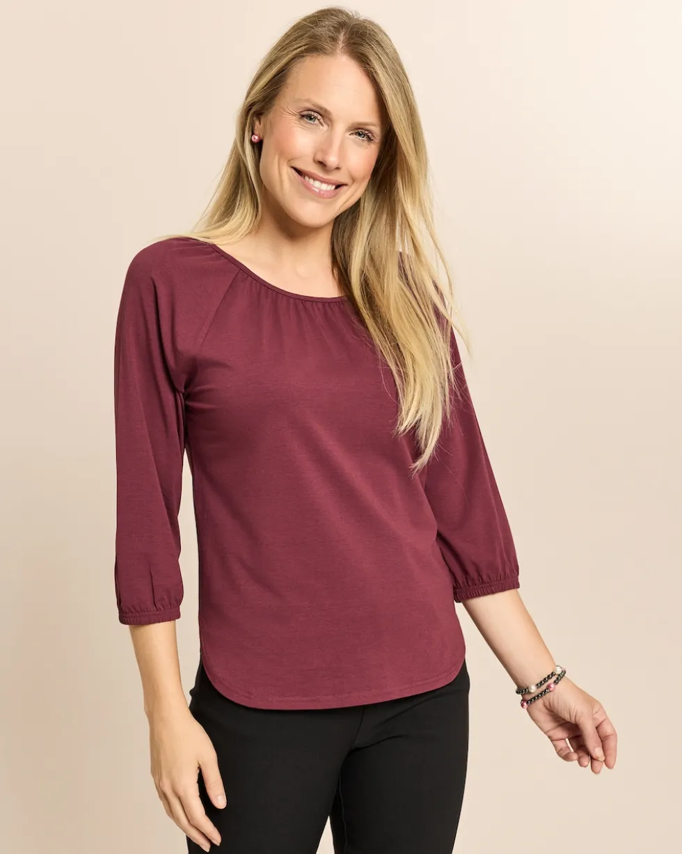 Shirt mit Raglanärmel