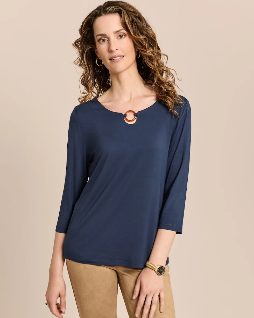 Shirt mit Ring-Accessoire