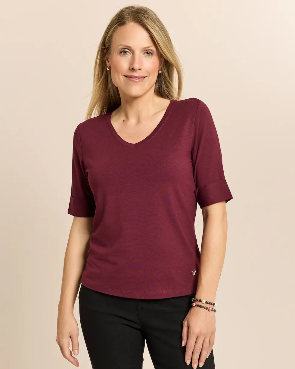 Shirt mit Ärmelaufschlag