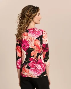 Shirt mit Rosendruck