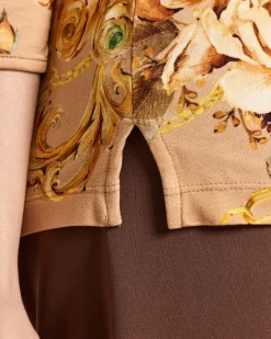 Shirt mit Rosen- und Ornamentdruck
