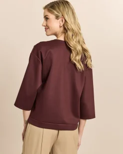 Shirt mit Schulterdrapierung