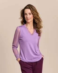 Shirt mit Spitzendetails