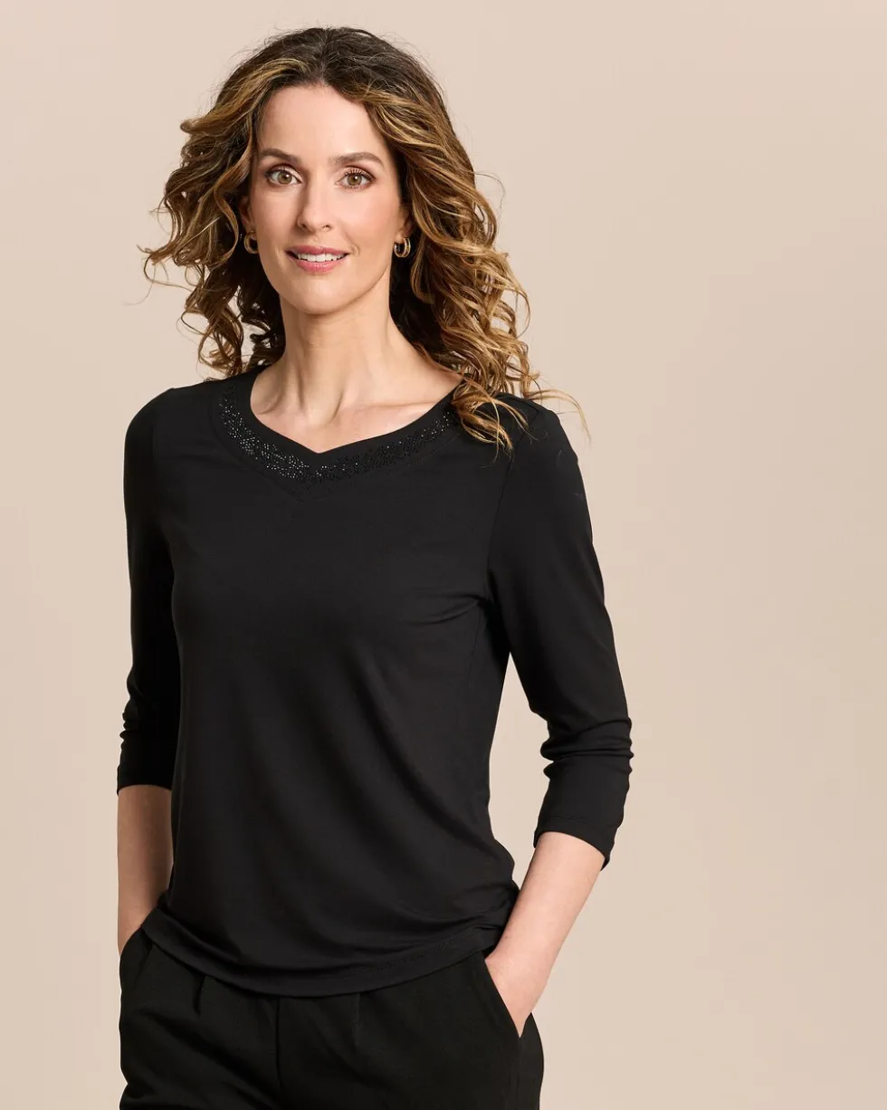 Shirt mit Strassdeko