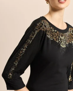Shirt mit Strassverzierung