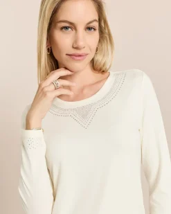 Shirt mit Strassverzierung