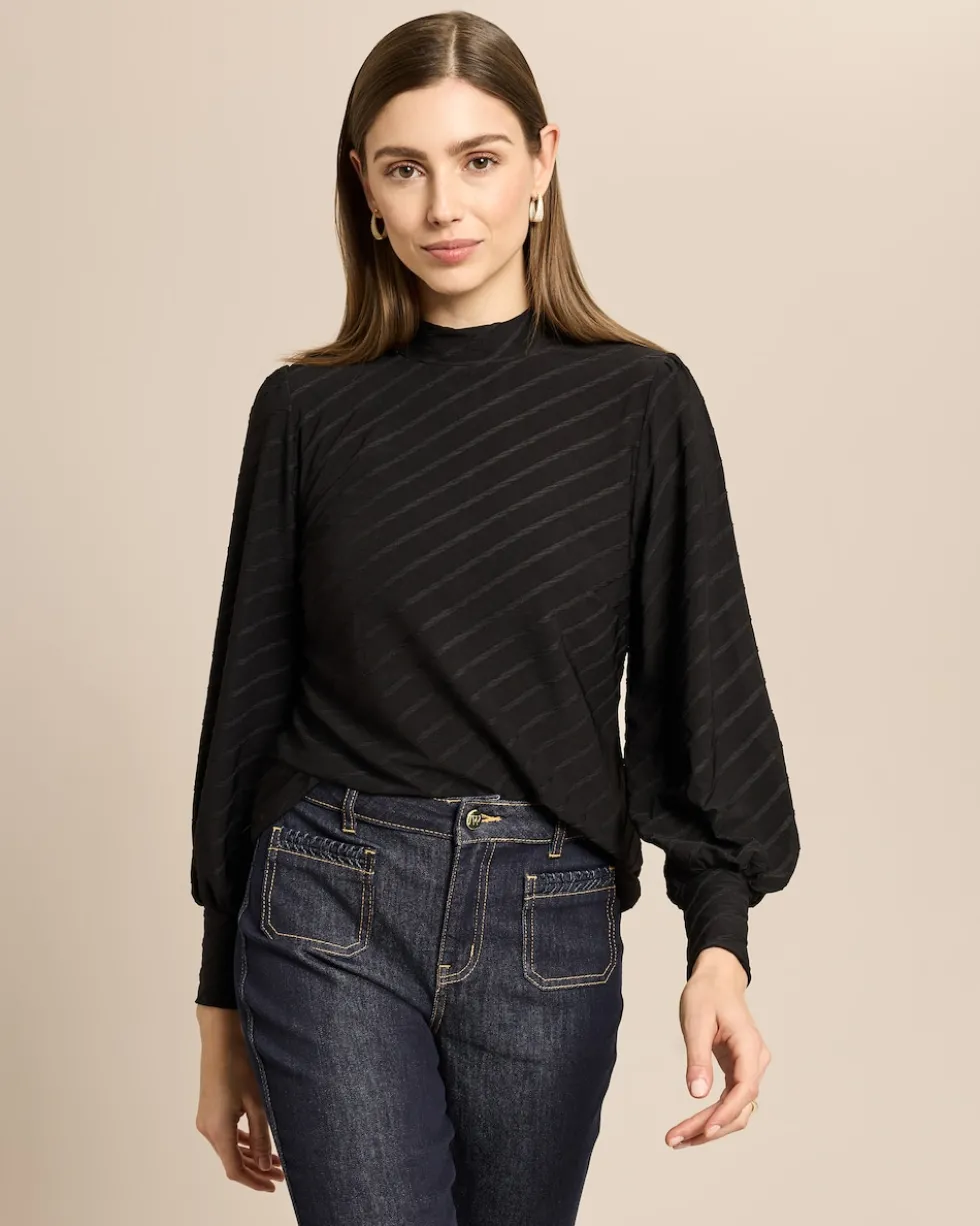Shirt mit tonalem Jacquard