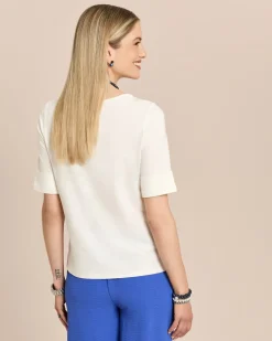 Shirt mit U-Boot-Ausschnitt
