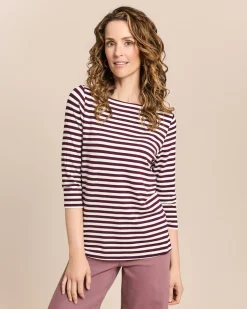 Shirt mit U-Boot-Ausschnitt