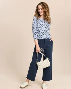 Shirt mit U-Boot-Ausschnitt
