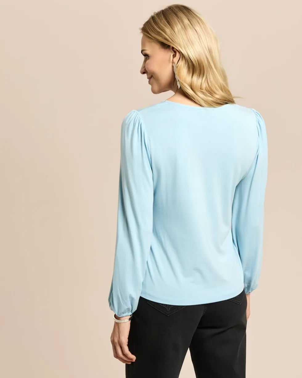 Shirt mit V-Ausschnitt
