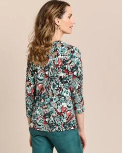Shirt mit V-Ausschnitt