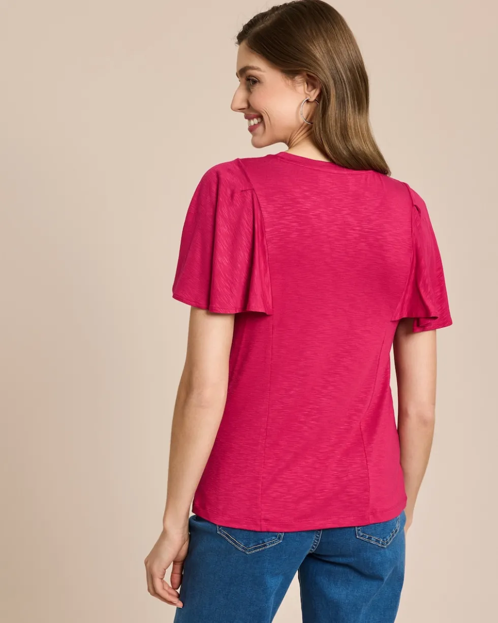 Shirt mit Volantarm