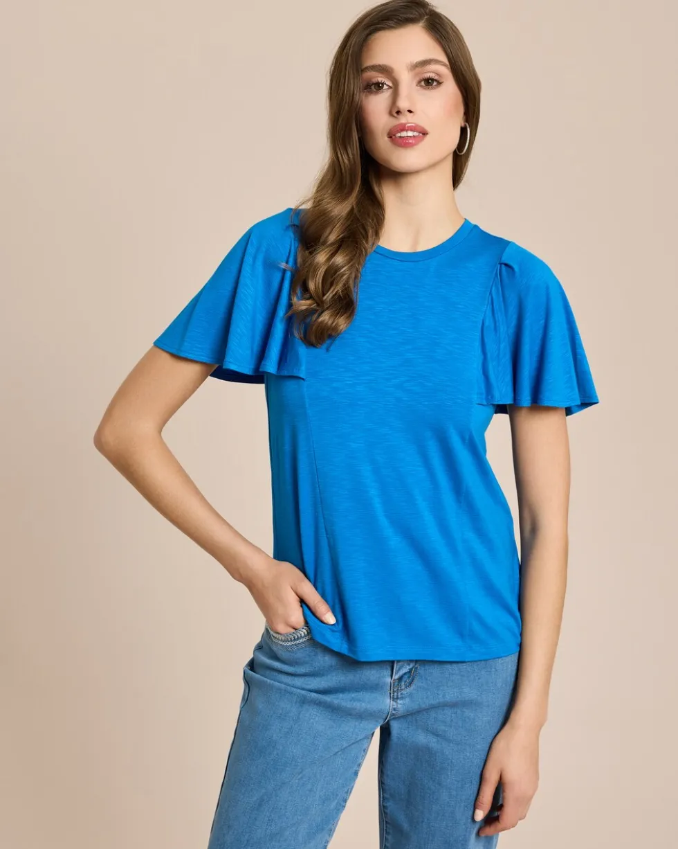 Shirt mit Volantarm