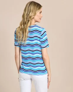 Shirt mit Wellen-Druck