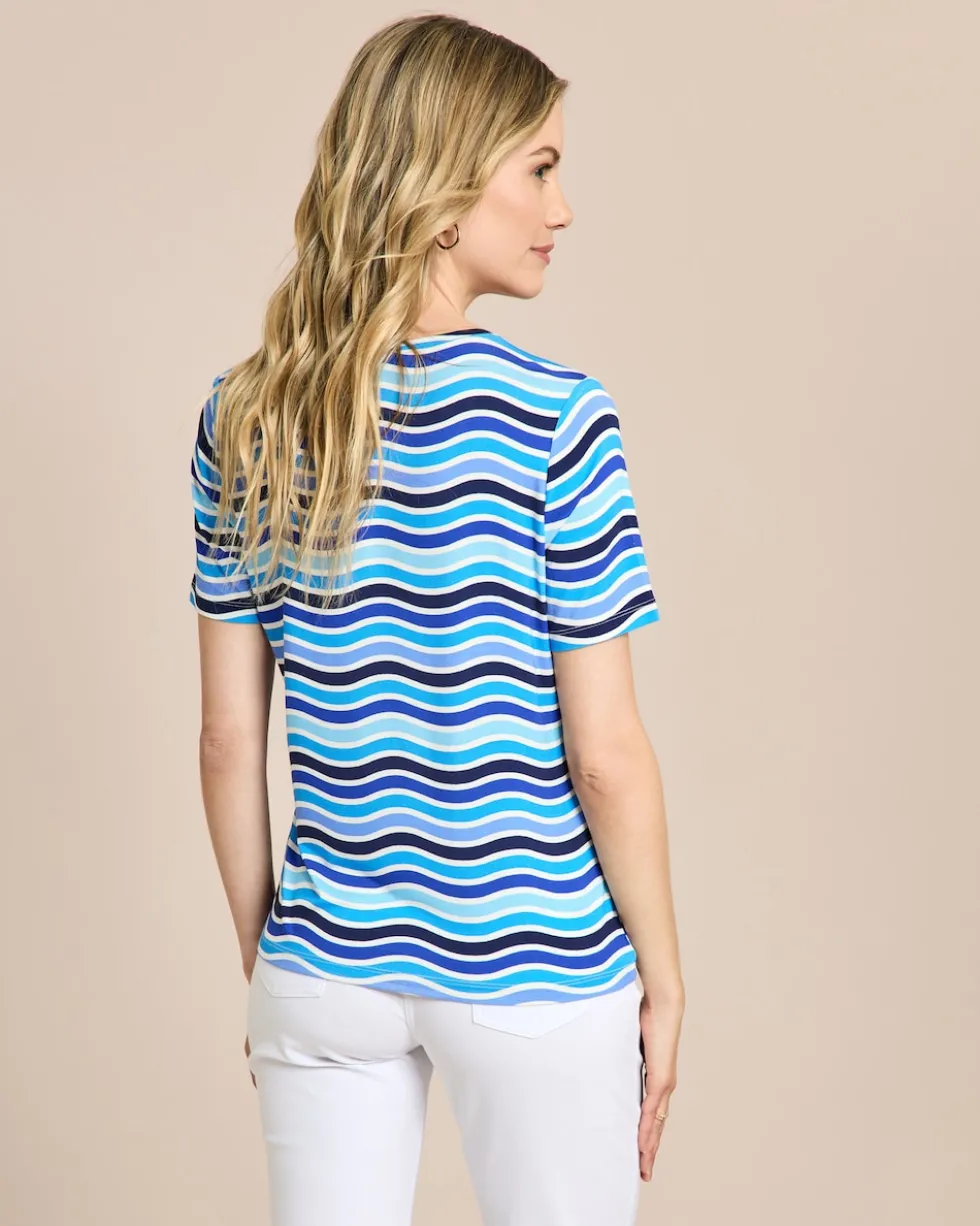 Shirt mit Wellen-Druck