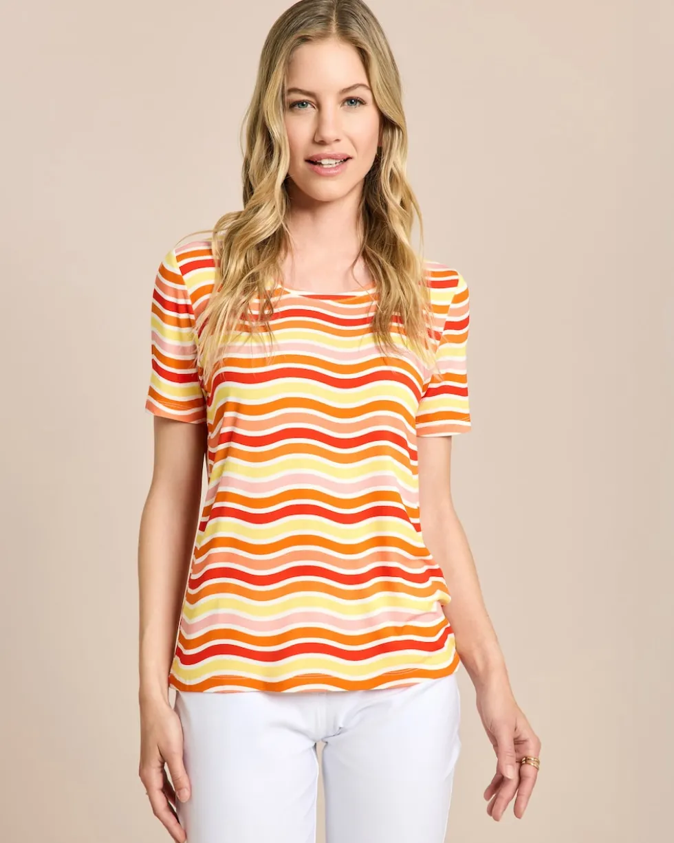 Shirt mit Wellen-Druck