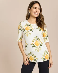 Shirt mit Zitronenprint