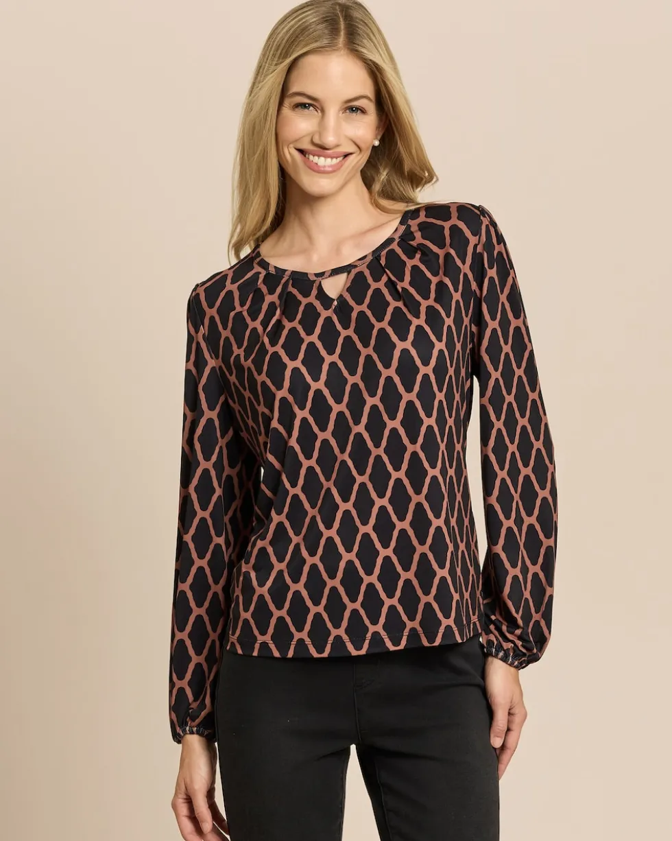 Shirt mit zweifarbigem Druck