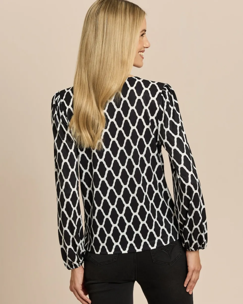 Shirt mit zweifarbigem Druck