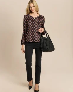 Shirt mit zweifarbigem Druck