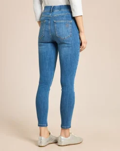 Skinny-Jeans mit Rundumdehnbund