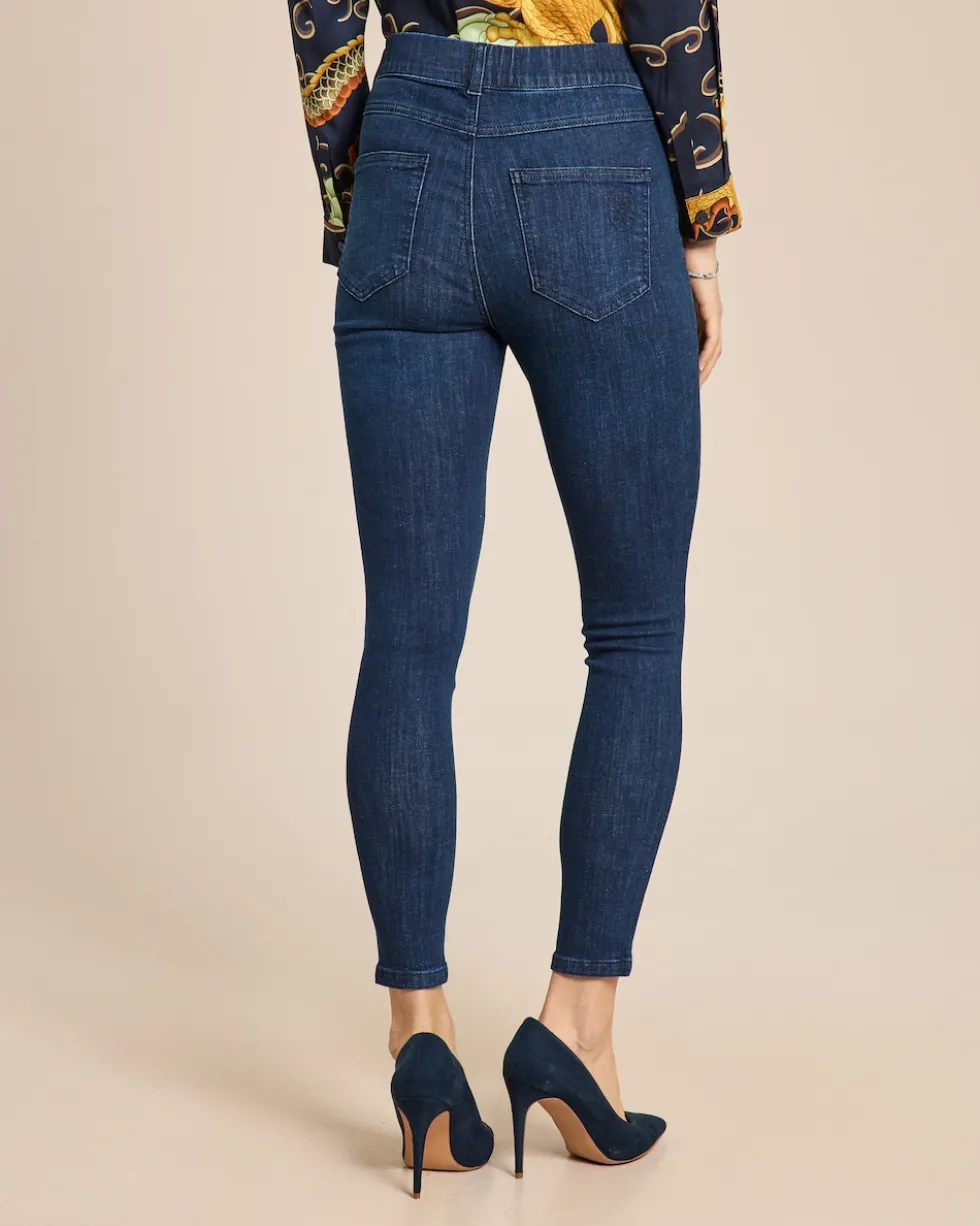 Skinny-Jeans mit Rundumdehnbund