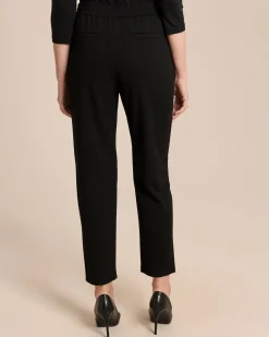 Slim Fit Hose mit Dekoelement am Bund