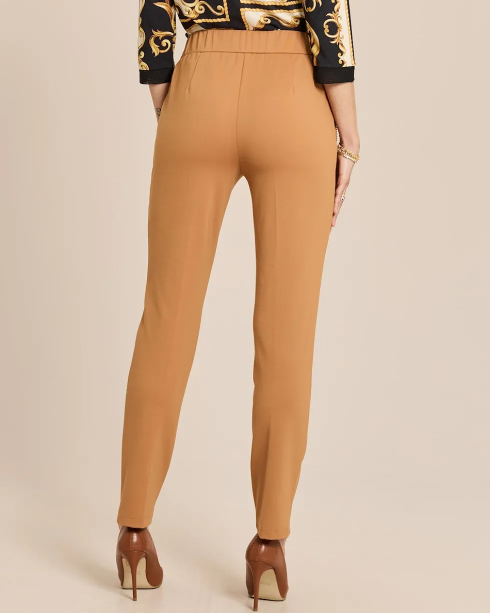 Slim Fit Hose mit Strassdeko
