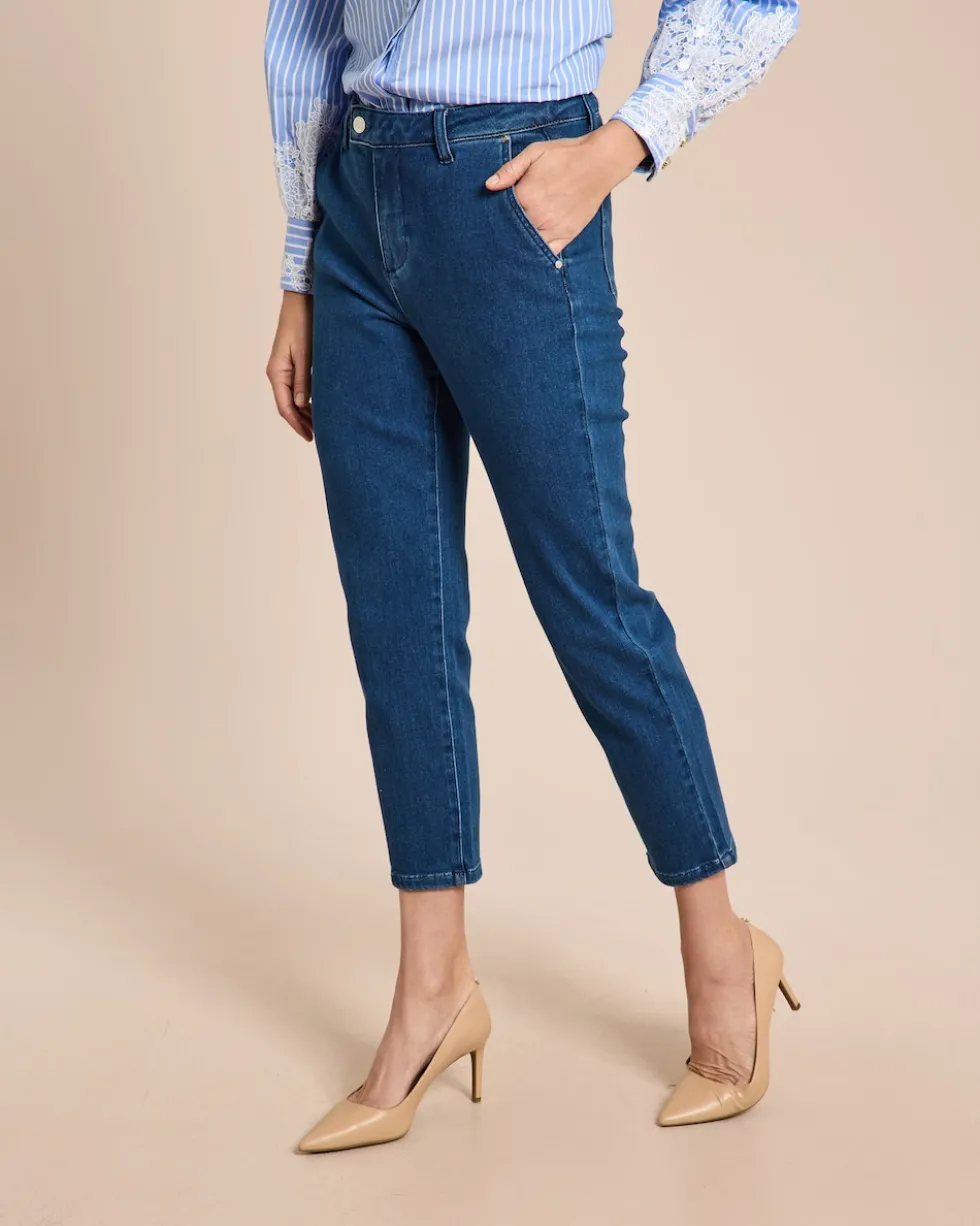 Slim Fit Jeans Business cropped