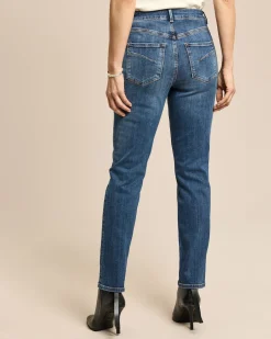 Slim Fit Jeans mit Dekoration