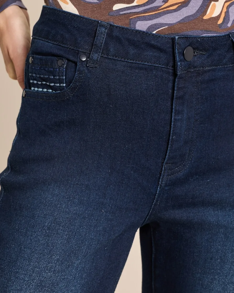 Slim Fit Jeans mit Stickerei
