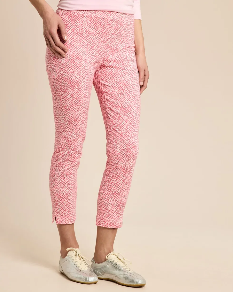 Slim Fit Schlupfhose bedruckt, 7/8