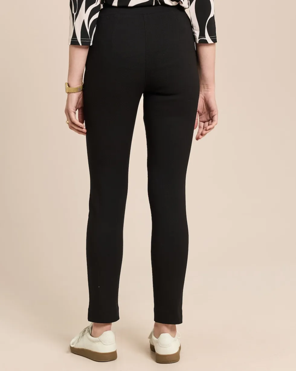 Slim Fit Schlupfhose Helga mit Jacquard-Struktur