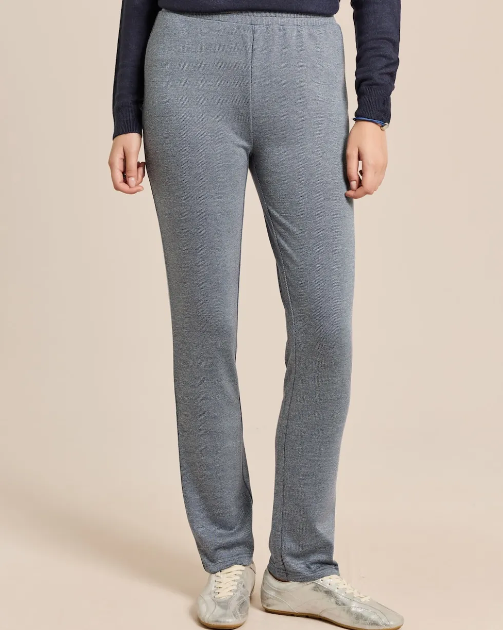 Slim Fit Schlupfhose Jacquard Jersey