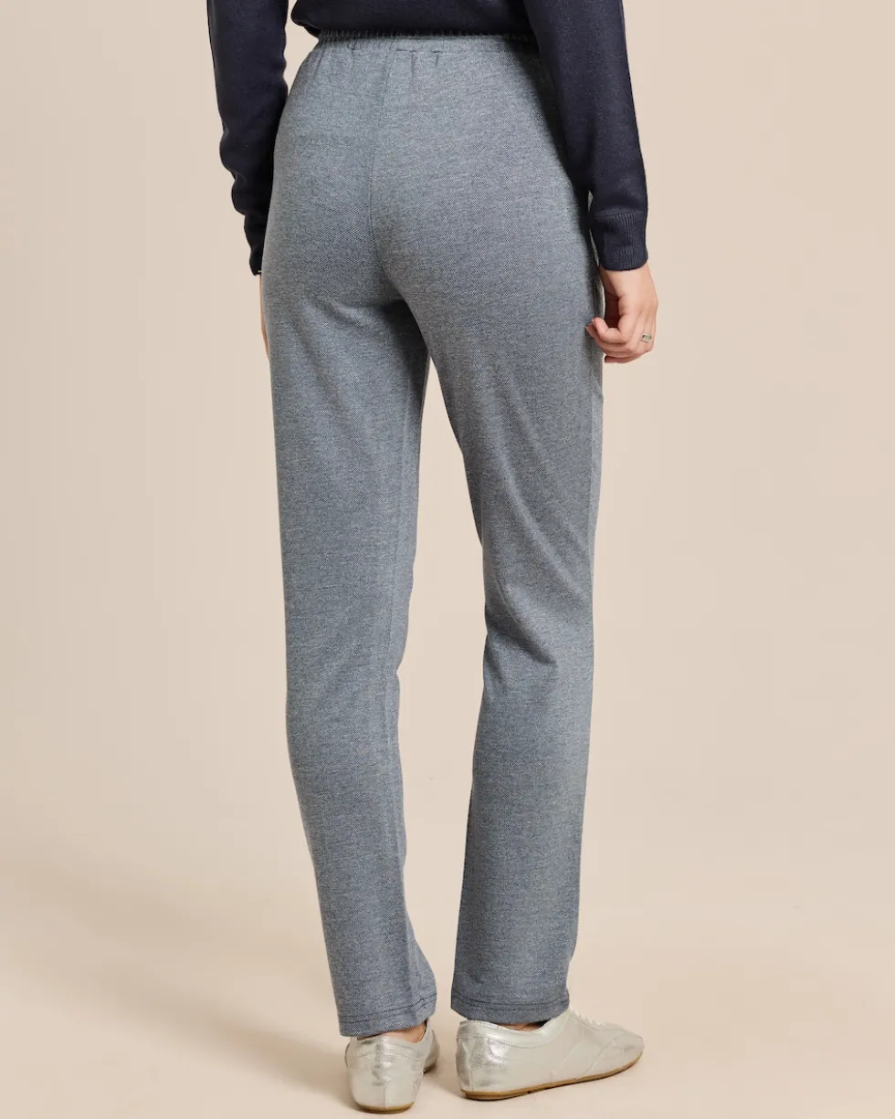 Slim Fit Schlupfhose Jacquard Jersey