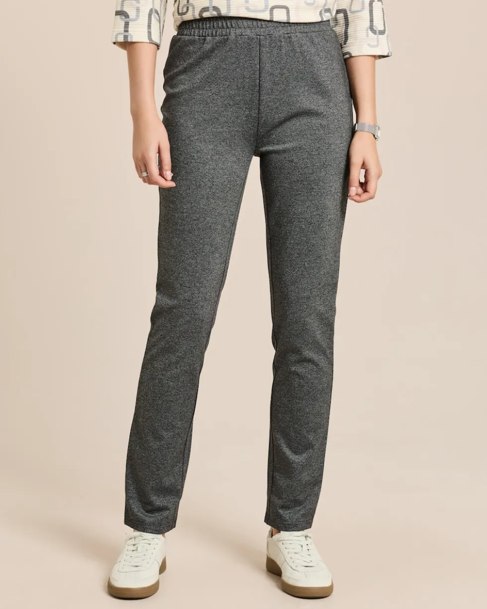 Slim Fit Schlupfhose Jacquard Jersey