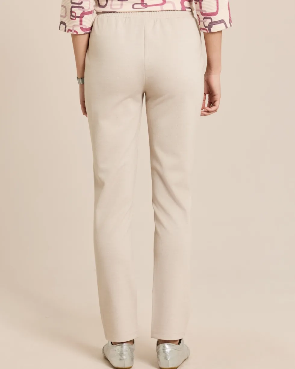 Slim Fit Schlupfhose Jacquard Jersey