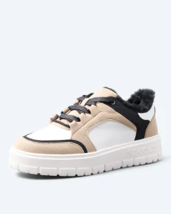 Sneaker mit Fell