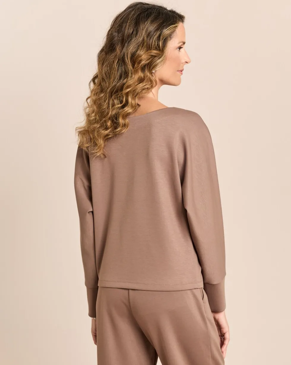 Soft Pique Shirt mit Fledermausarm