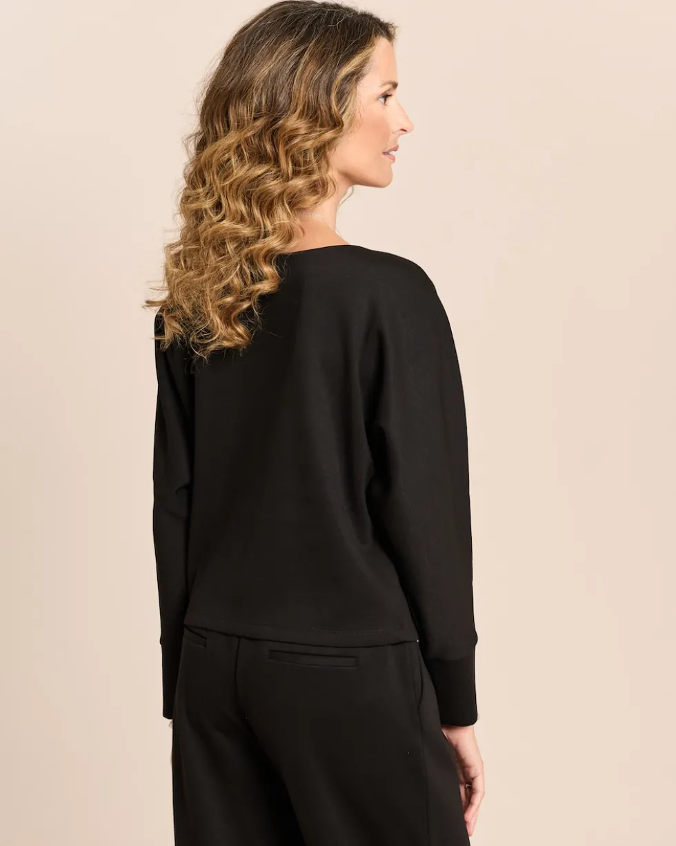 Soft Pique Shirt mit Fledermausarm
