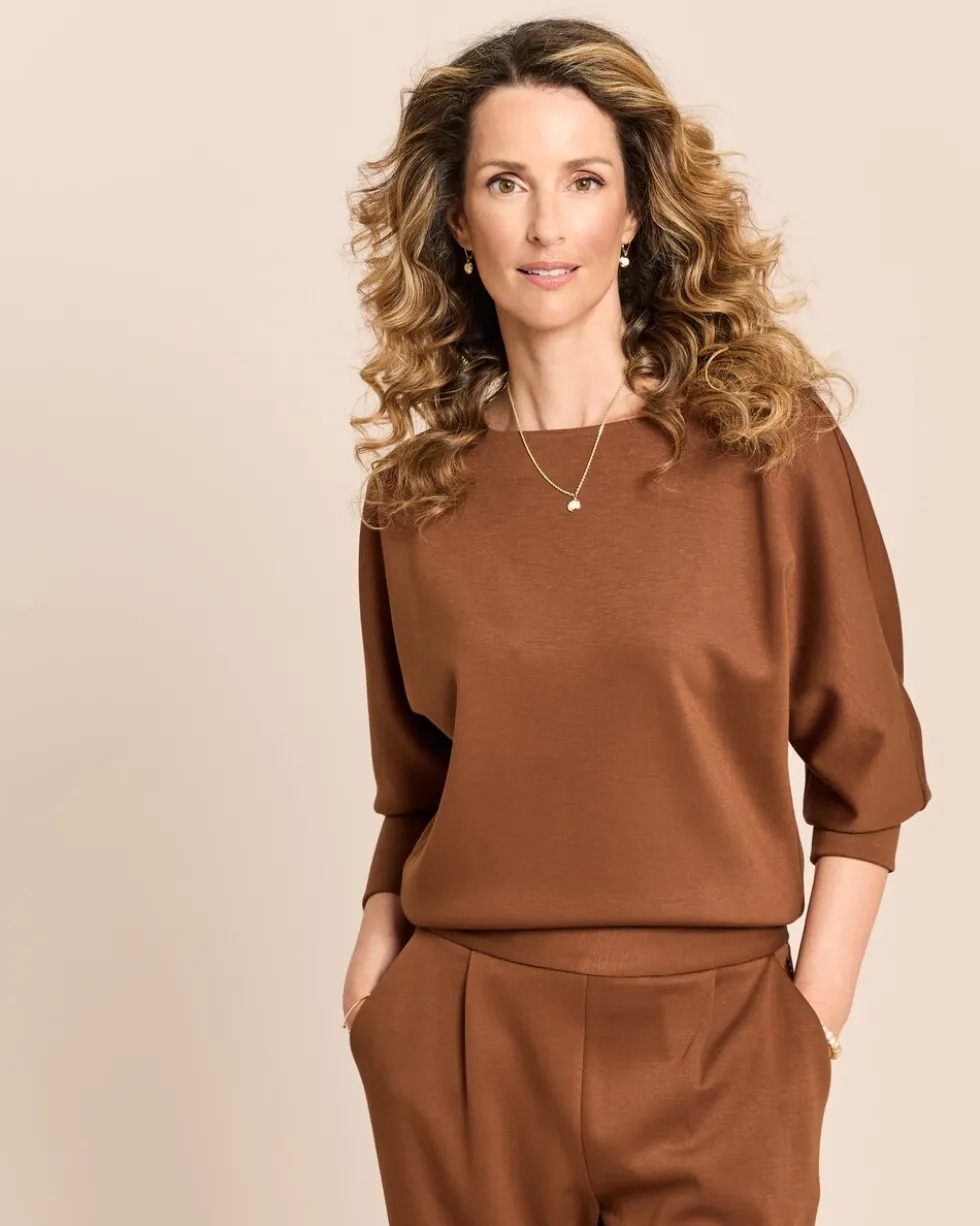 Soft Pique Shirt mit Fledermausarm