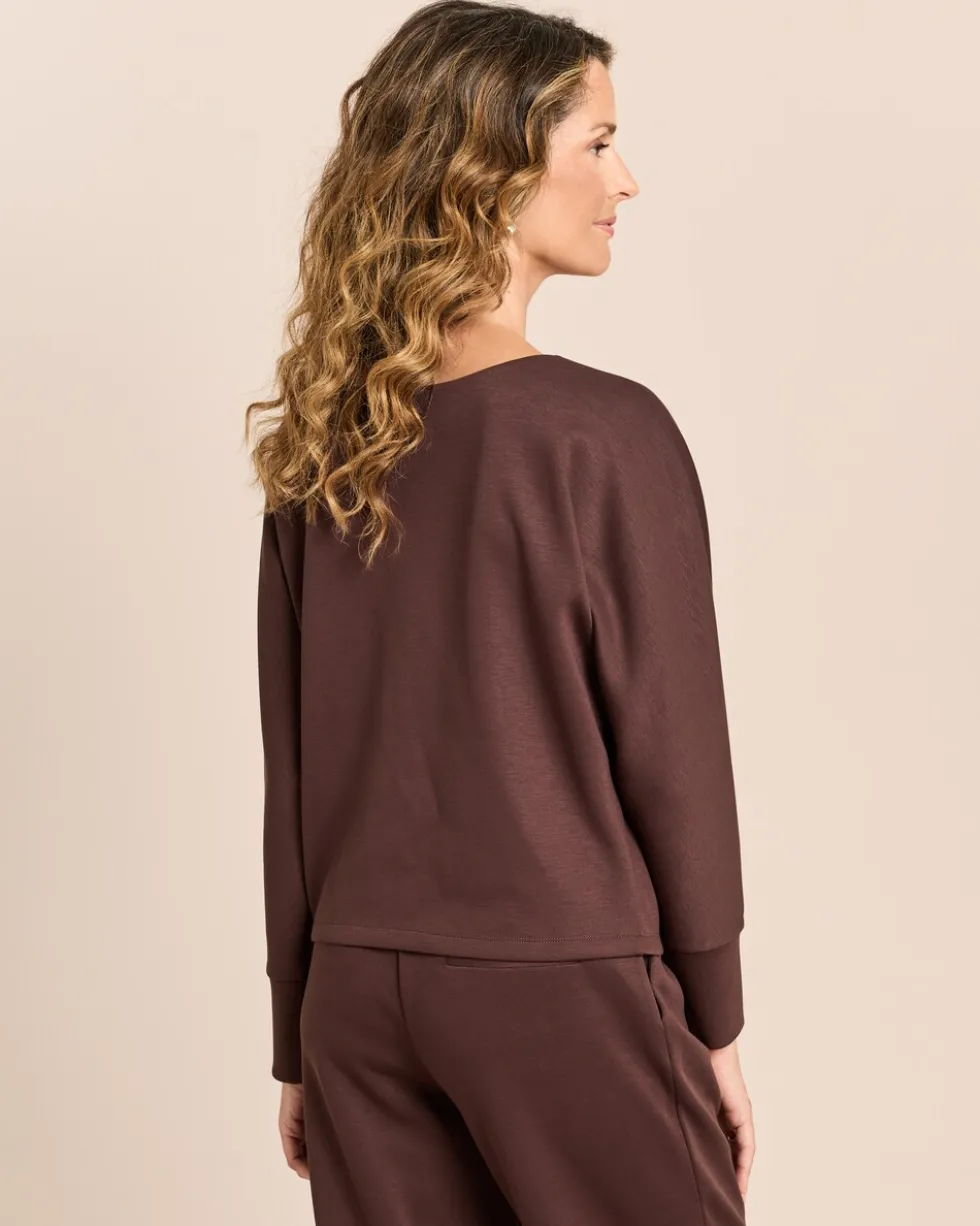 Soft Pique Shirt mit Fledermausarm