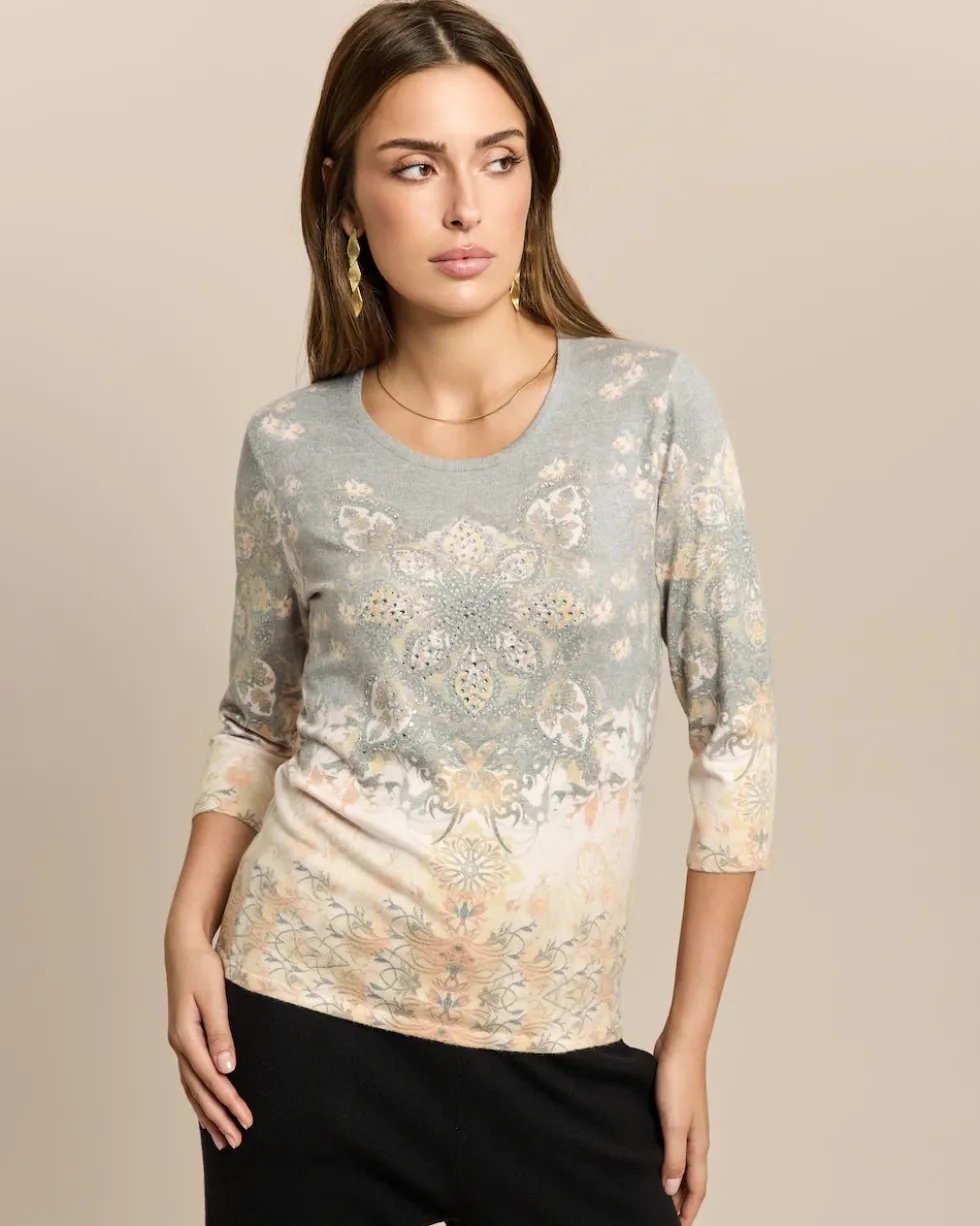 Soft Pullover Boho-Print